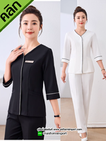 ชุดฟอร์มพนักงาน ++คลิกภาพดูรายละเอียดด้านใน ชุดพนักงานคลินิก ชุดสครับ ชุดพนักงานคลินิกความงาม ชุดพนักงานสปา ชุดพนักงานนวด