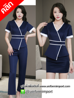 ชุดพนักงานคลินิก ++คลิกดูรายละเอียดด้านใน ชุดทำงานผู้หญิง ชุดทำงานออฟฟิศ ชุดพนักงานคลินิก ชุดฟอร์มพนักงาน ชุดพนักงานต้อนรับ