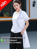 เสื้อกาวน์ ++คลิกดูรายละเอียดด้านใน ชุดกาวน์แขนสั้น ชุดหมอ ชุดพนักงานคลินิก ยูนิฟอร์ม เสื้อฟอร์มพนักงาน