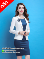 ชุดพนักงานคลินิก ++คลิกภาพดูรายละเอียดด้านใน ชุดพนักงานต้อนรับ ชุดฟอร์มพนักงาน ชุดยูนิฟอร์ม unifom ชุดเดรส