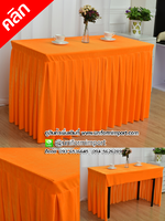 ผู้ปูโต๊ะจับจีบสามด้านสีเหลือง ขนาด 120*45*75 CM ผ้าปูโต๊ะสำเร็จรูป ผ้าคลุมโต๊ะสำเร็จรูป ผ้าปูโต๊ะแบบจีบรอบ ผ้าคลุมโต๊ะ ผ้าปูโต๊ะรีสอร์ท ผ้าปูโต๊ะห้องประชุม