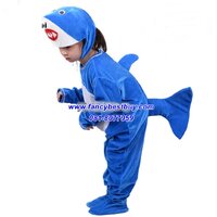 ชุดปลาฉลามสีฟ้า Size 140 สูง 120-140 ซม