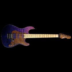 ESP Custom Shop 2017 NAMM Display Snapper-FR Electric Guitar See-Through Pink Purple