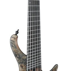 Ibanez EHB1506MS 6-String Headless Multi-Scale Bass Guitar in Black Ice Flat