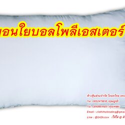 หมอนหนุนโพลีบอล 19x29นิ้ว ใย 900 กรัม