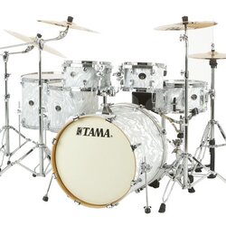 Tama Silverstar VX Hyper-Drive 6-Piece Shell Pack White Satin Haze
