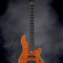 Lakland 55-94 Deluxe, Exotic Top - Curly Redwood with Ebony fingerboard