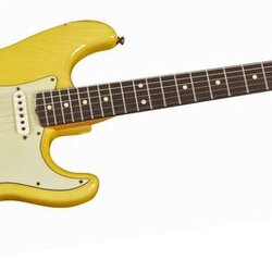 Fender Custom Shop 1961 Stratocaster Relic Ash Electric Guitar Master Built by Dale Wilson Transparent Yellow