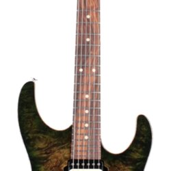 Suhr Modern Select Mahogany Guitar, Trans Green, Burl