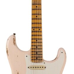 Fender Custom Shop 1956 Heavy Relic Strat Guitar, Super Faded, Aged Shell Pink