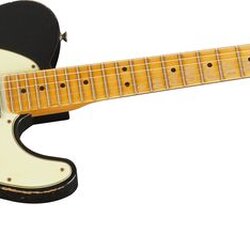 Fender Custom Shop Classic Relic S-1 Telecaster Electric Guitar Black