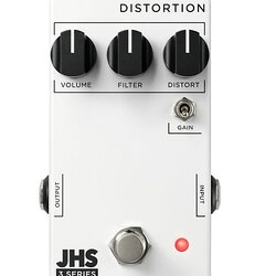 JHS Pedals 3 Series Distortion Effects Pedal White