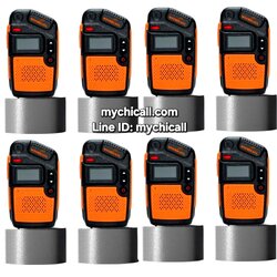 เซ็ท8 เครื่องวิทยุสื่อสารสำหรับโรงงานหรือหน่วยงานเอกชนแบบใส่ซิมเครื่องPOC Radio MYCHICALL รุ่น M8 ยกเว้นใบอนุญาต เครื่องถูกกฎหมาย ซื้อไปใช้งานได้เลยฟรีSERVERฟรีซิมอินเตอร์เน็ตอายุใช้งาน1ปี