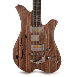 Bacci Leonardo Soffio Noce Dual Output Baritone Semi-Hollow Walnut Natural