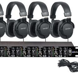 ART HeadAmpPro6 Headphone Amp with 6 Headphones