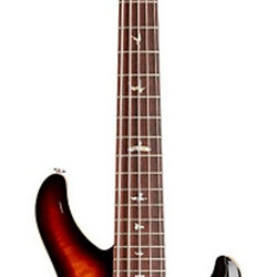 PRS Grainger Quilt Top 5 String Electric Bass Guitar with Indian Rosewood Fretboard McCarty Tobacco Sunburst