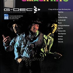 Hal Leonard Fender G-Dec Jimi Hendrix Smash Hits Guitar Play-Along Songbook/SD Card