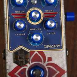 Beetronics Swarm Analog Fuzz Harmonizer Custom Shop "Blue Blossom"