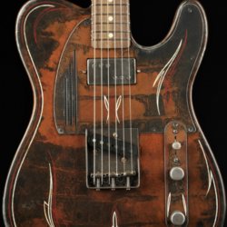 James Trussart Steelcaster - Rusty Pinstripe/Plain Back