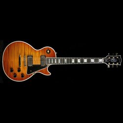 Gibson Custom Shop Music Zoo Exclusive Roasted Les Paul Custom Electric Guitar - Sunrise Tea Burst