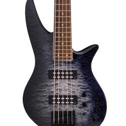 Jackson X Series Spectra Bass SBXQ V - Transparent Black Burst
