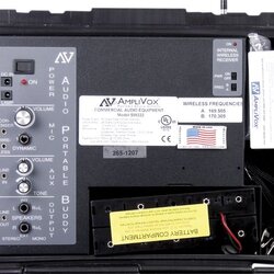 Amplivox Portable Buddy PA System Black