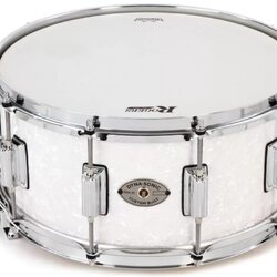 Rogers Drums Dyna-sonic Snare Drum - 6.5 x 14 White Marine Pearl - Beavertail Lugs