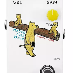 Animals Pedal Major Overdrive V2 Effects Pedal White