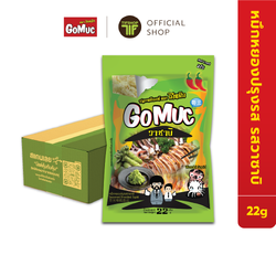 [ขายยกลัง 24 ซอง] GoMuc โกหมึก หมึกหยองปรุงรสวาซาบิ 22 กรัม Seasoned shredded squid wasabi