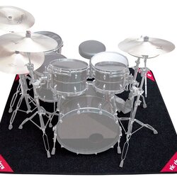 Vic Firth Deluxe Drum Rug Gray