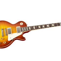 Gibson Custom 1959 Les Paul Reissue Electric Guitar with Hard Rock Maple Top Sunset Orange Tea Burst