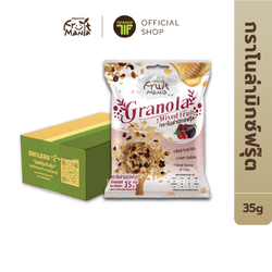 [ขายยกลัง 24 ซอง] FruitMania ฟรุ๊ตมาเนีย กราโนล่ามิกซ์ฟรุ๊ต 35 กรัม Grenola mixed fruit