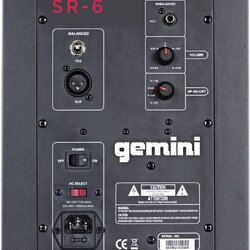Gemini SR-6 6" Active Bi Amp Studio Monitor