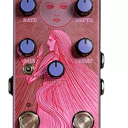 Old Blood Noise Endeavors Sunlight Dynamic Reverb Effects Pedal Purple and Pink