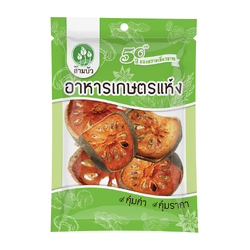 SamBua สามบัว คุ้มค่า มะตูมแห้ง 60 กรัม Dried Bael Fruit คุณภาพส่งออก มาตรฐาน FSSC22000 GHPs HACCP TTM Halal และ อ.ย