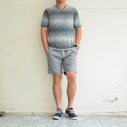 เสื้อยืด เสื้อกีฬา Micro - สีเทา