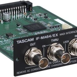 TASCAM IF-MA64/EX MADI Interface Card for TASCAM DA-6400 Multitrack Recorder - BNC and Optical