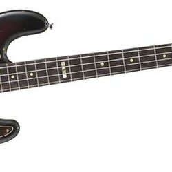 ESP Vintage-4 Bass Guitar Distressed 3-Tone BurstRosewood Fretboard