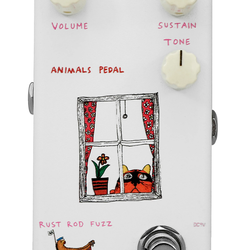 Animals Pedal Rust Rod Fuzz V2 Effects Pedal White