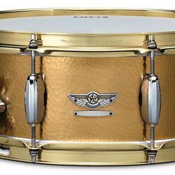 TAMA STAR Reserve Hand Hammered Brass Snare Drum 14 x 5.5 in.