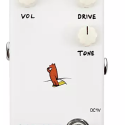 Animals Pedal Surfing Bear Overdrive V2 Effects Pedal White