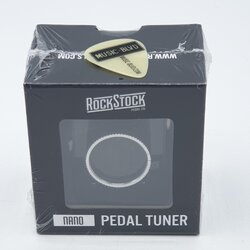 Rock Stock Nano Guitar Tuner Pedal - Compact Chromatic Foot Pedal Fits on Any Pedalboard - For Acoustic, Electric, Bass Guitar, Mandolin and Other Instruments