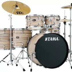 Tama Imperialstar IE62C 6-piece Complete Drum Set with Snare Drum and Meinl Cymbals
