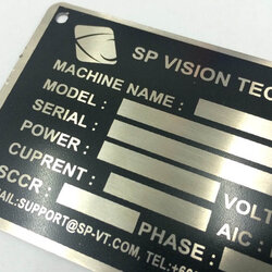 ป้ายชื่อ ป้ายโลหะหลายขนาดราคาถูก (Screen Matel Plate)