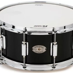 Rogers Drums Dyna-sonic Snare Drum - 6.5 x 14 Black Gloss Lacquer - Beavertail Lugs