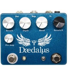 CopperSound Daedalus Dual Reverb Guitar Effects Pedal, Powder Blue