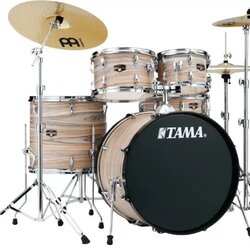 Tama Imperialstar IE52C 5-piece Complete Drum Set with Snare Drum and Meinl Cymbals