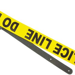 Perri's Police Line Leather Guitar Strap