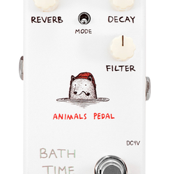 Animals Pedal Bath Time Reverb V2 Effects Pedal White