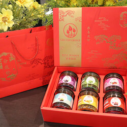 กล่องห่อของขวัญ Gift Box Set CNY ส.ร่วม สีแดง (กล่องเปล่า)